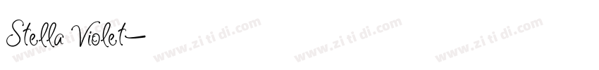 Stella Violet字体转换